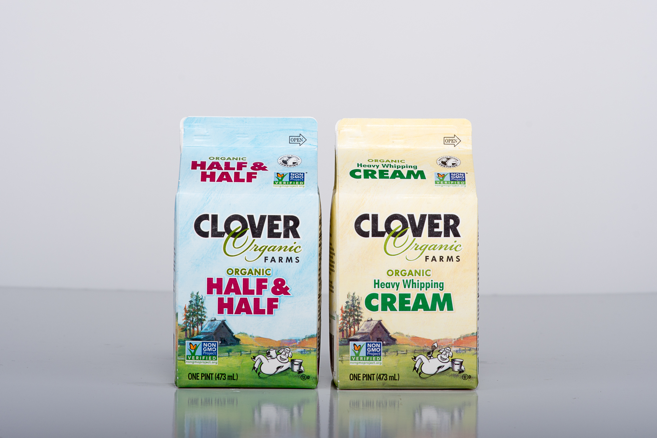 Two pint cartons