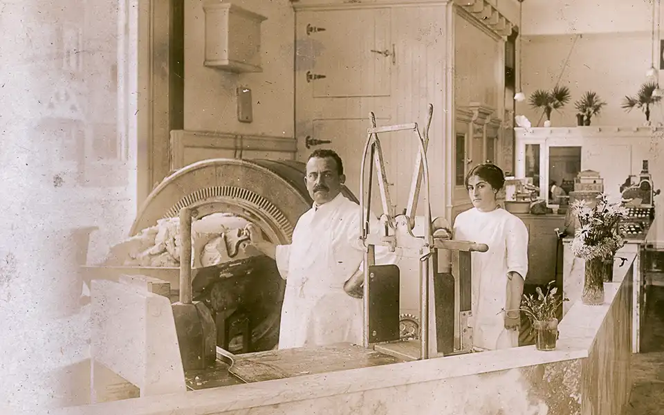 Inside vintage dairy