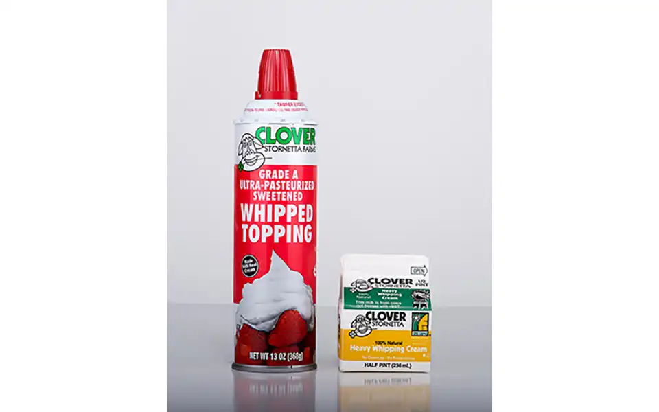 Whipped Cream can and carton