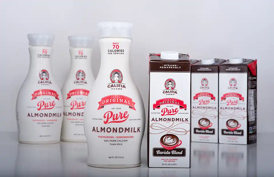 Almond milk range