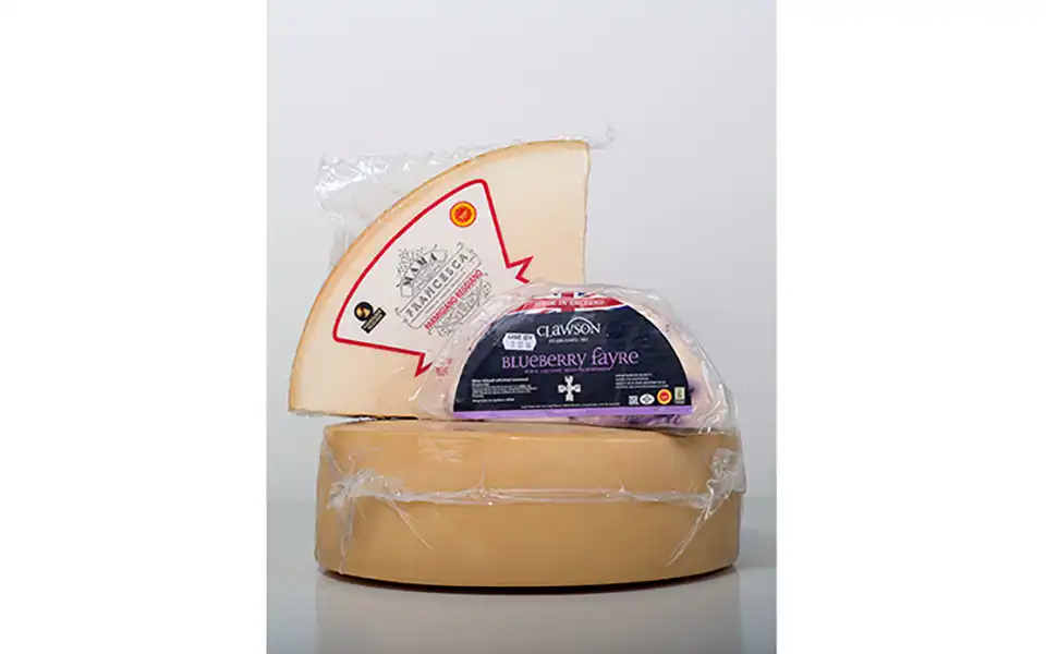 Three different cheeses