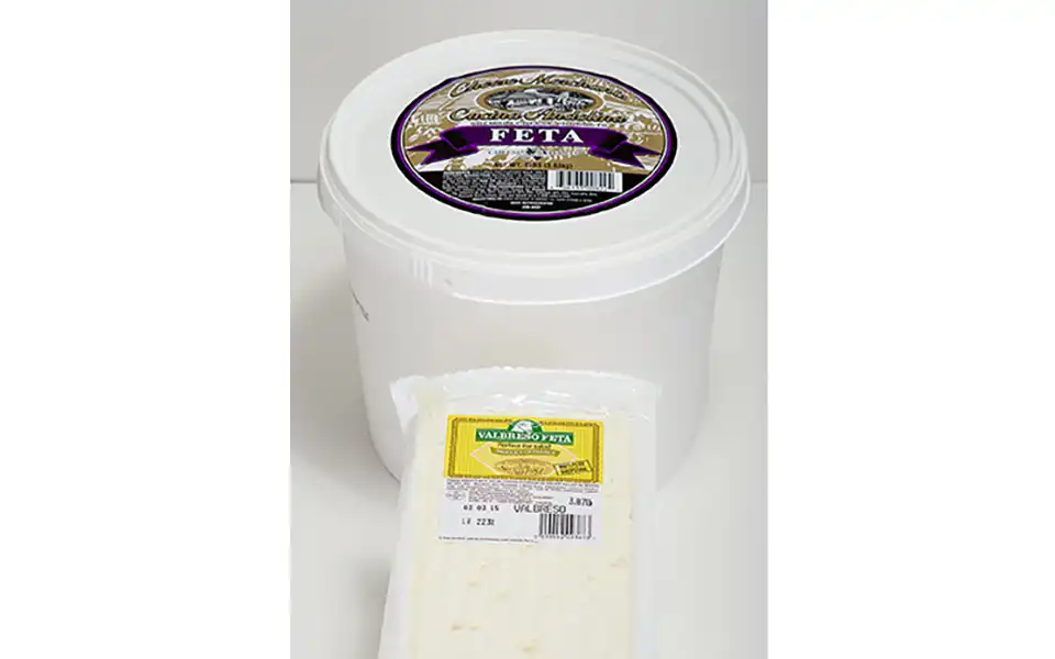 Two types of cheeses