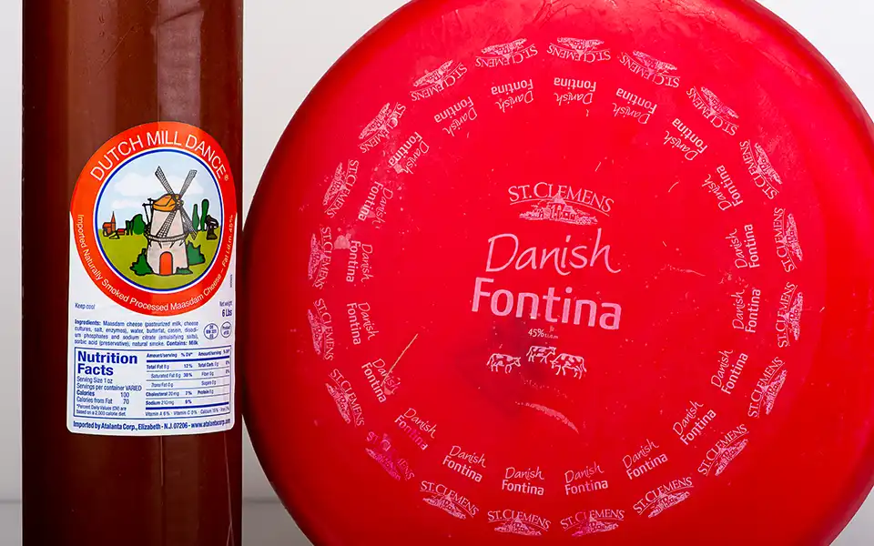 Two types of Danish cheese
